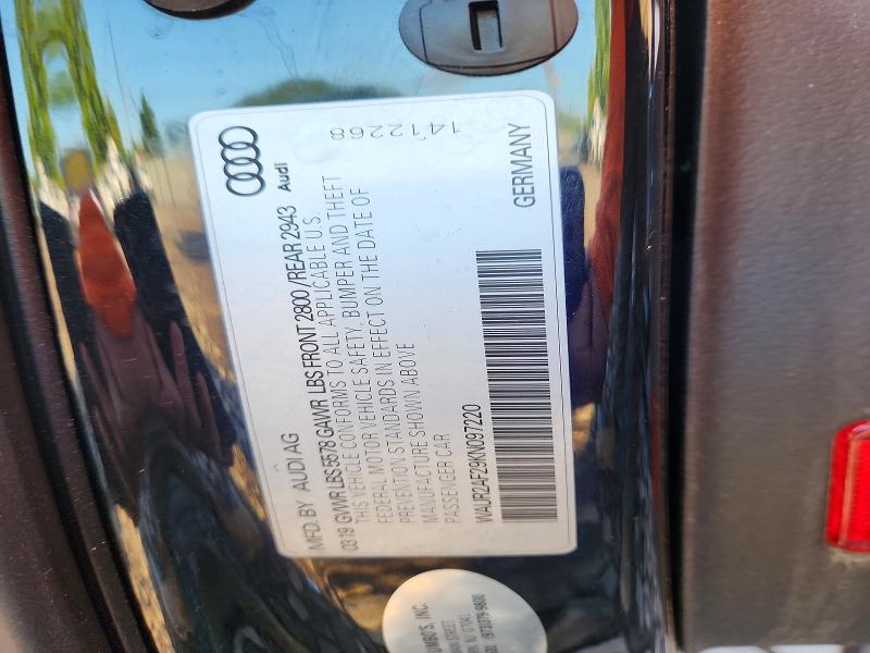 2019 Audi A7 მანქანა იყიდება აუქციონზე, vin: WAUR2AF29KN097220, აუქციონის ნომერი: 62662406
