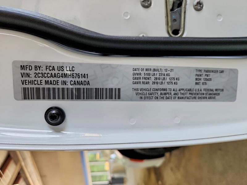 Aukcja sprzedaży 2021 Chrysler 300, vin: 2C3CCAAG4MH676141, numer aukcji: 59700506