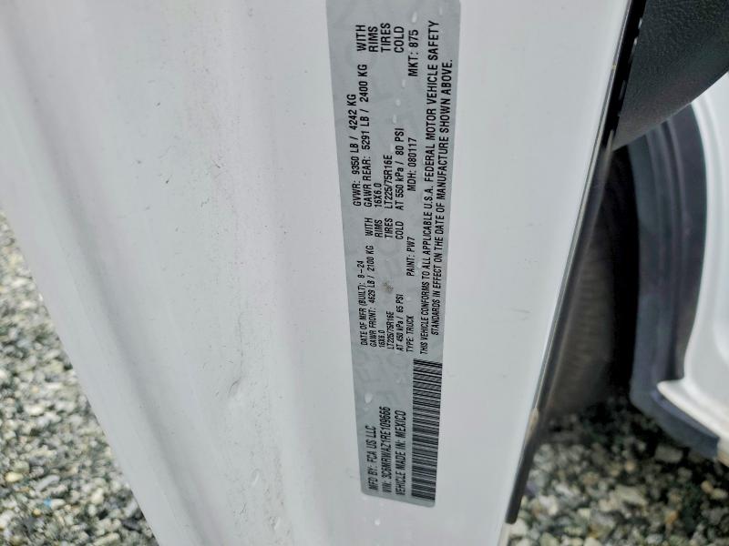 70911176 :رقم المزاد ، 3C6MRWAZ1RE109666 vin ، 2024 Ram Promaster 3500 مزاد بيع