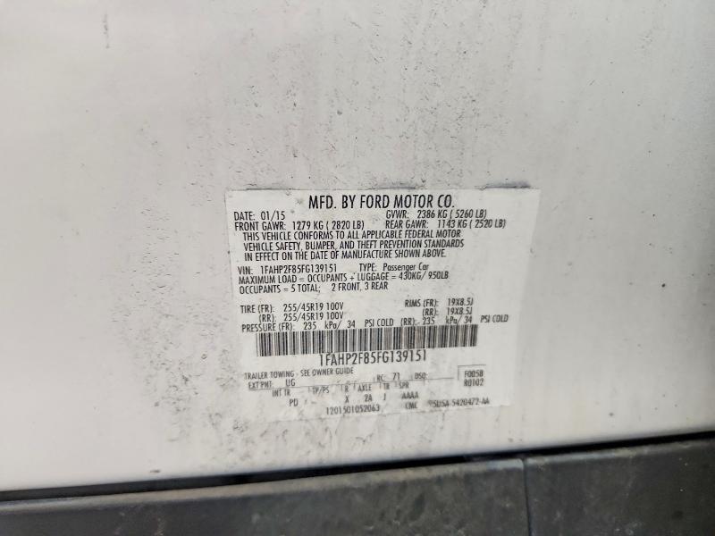 Продаж на аукціоні авто 2015 Ford Taurus, vin: 1FAHP2F85FG139151, номер лоту: 63329026