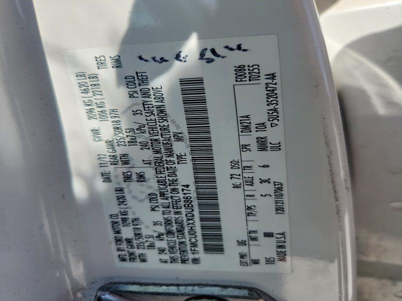 Продаж на аукціоні авто 2013 Ford Escape, vin: 1FMCU0HXXDUB86174, номер лоту: 59180456