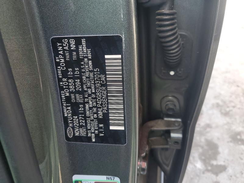 59640476 :رقم المزاد ، KMHLP4DG8SU937015 vin ، 2025 Hyundai Elantra مزاد بيع