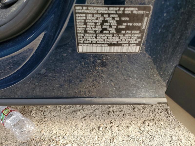 2021 Volkswagen Atlas მანქანა იყიდება აუქციონზე, vin: 1V2WP2CA7MC603455, აუქციონის ნომერი: 59888466