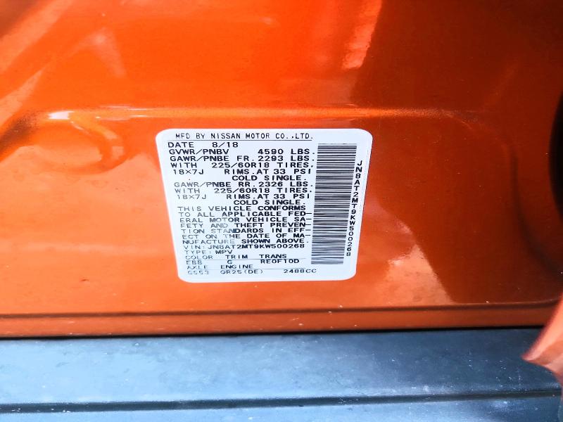 2019 Nissan Rogue მანქანა იყიდება აუქციონზე, vin: JN8AT2MT9KW500268, აუქციონის ნომერი: 63038766
