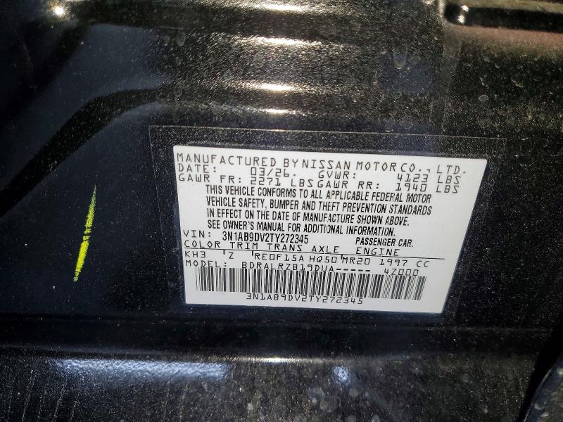 Aukcja sprzedaży 2026 Nissan Sentra, vin: 3N1AB9DV2TY272345, numer aukcji: 85980975
