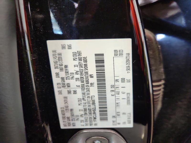 59920306 :رقم المزاد ، 1FMCU9H92LUB68773 vin ، 2020 Ford Escape مزاد بيع