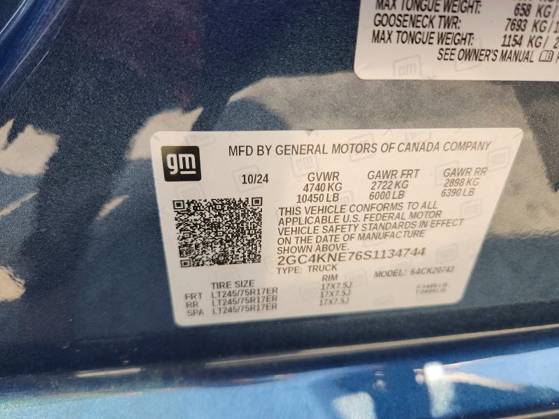 Продажа на аукционе авто 2025 Chevrolet Silverado, vin: 2GC4KNE76S1134744, номер лота: 61023826