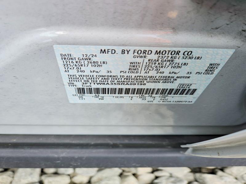 Продаж на аукціоні авто 2025 Ford Maverick, vin: 3FTTW8A35SRA09198, номер лоту: 63059086