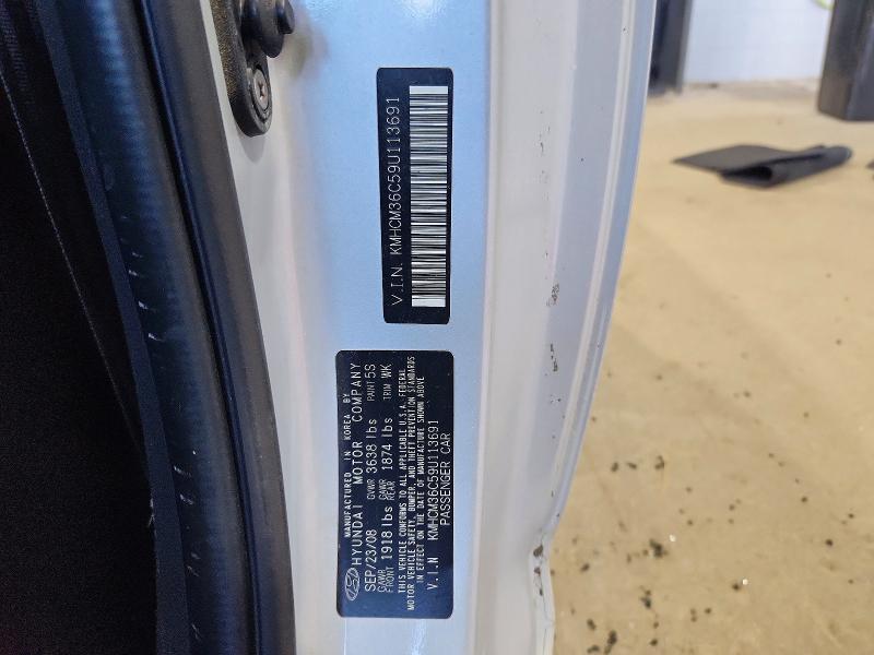 62315696 :رقم المزاد ، KMHCM36C59U113691 vin ، 2009 Hyundai Accent مزاد بيع