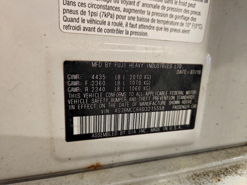 62449516 :رقم المزاد ، 4S3BMCC66B3215558 vin ، 2011 Subaru Legacy مزاد بيع