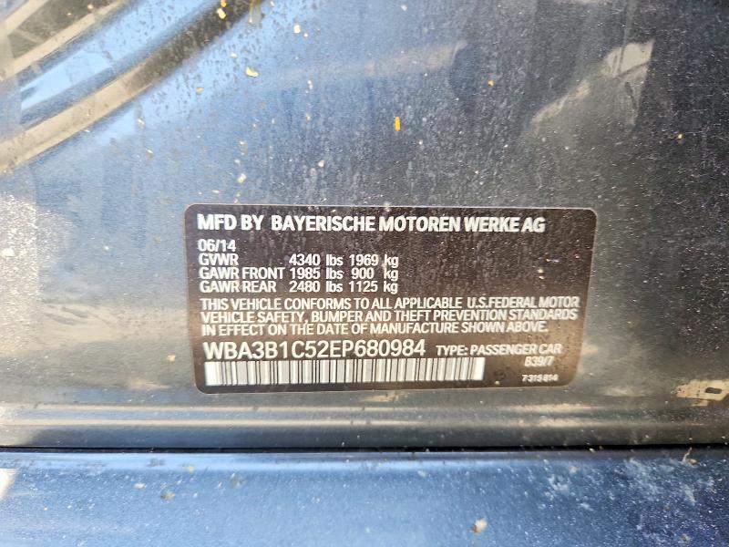 Продажа на аукционе авто 2014 Bmw 320, vin: WBA3B1C52EP680984, номер лота: 63193486