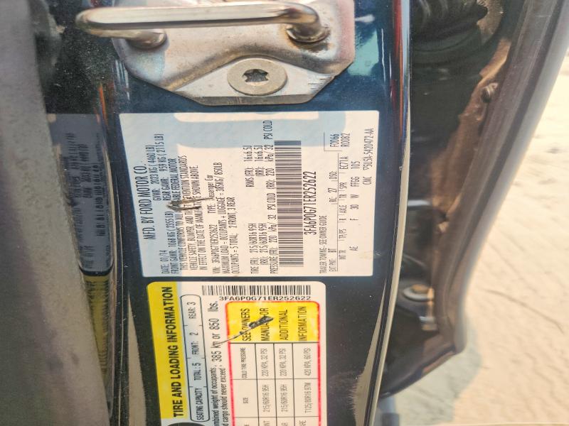 2014 Ford Fusion მანქანა იყიდება აუქციონზე, vin: 3FA6P0G71ER252622, აუქციონის ნომერი: 59817306
