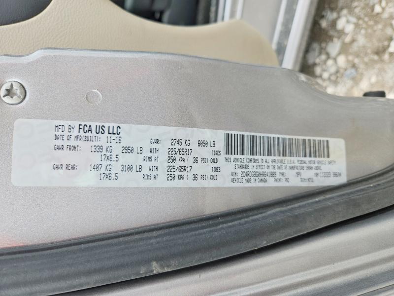 2017 Dodge Grand Caravan მანქანა იყიდება აუქციონზე, vin: 2C4RDGBG0HR641889, აუქციონის ნომერი: 60450066