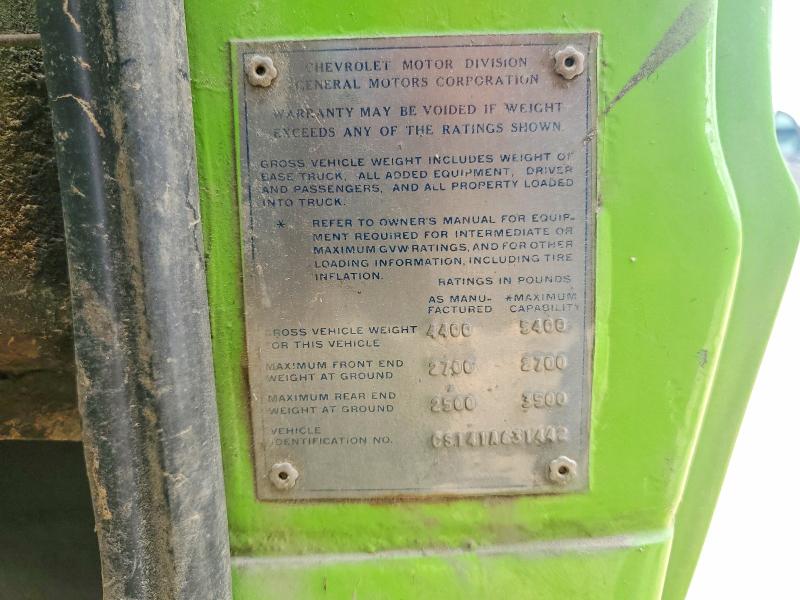 Продаж на аукціоні авто 1971 Chevrolet Uk, vin: CS141A631442, номер лоту: 59876706