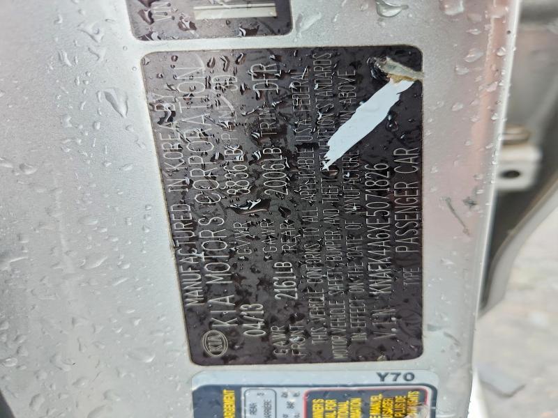 Aukcja sprzedaży 2014 Kia Forte, vin: KNAFK4A6XE5071826, numer aukcji: 59324416