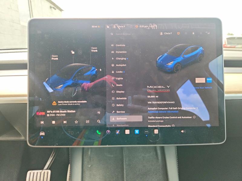 Продаж на аукціоні авто 2022 Tesla Model Y, vin: 7SAYGDEF0NF414443, номер лоту: 58078456