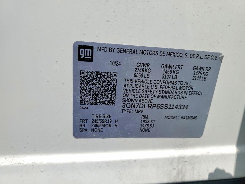 Продаж на аукціоні авто 2025 Chevrolet Equinox, vin: 3GN7DLRP6SS114334, номер лоту: 59165856