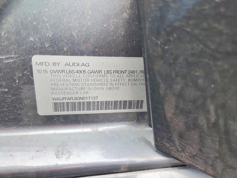 Aukcja sprzedaży 2016 Audi A4, vin: WAUFFAFL8GN017137, numer aukcji: 61818826