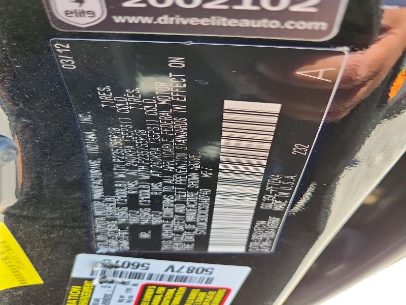 60796826 :رقم المزاد ، 5TDJK3DCXCS040740 vin ، 2012 Toyota Sienna مزاد بيع