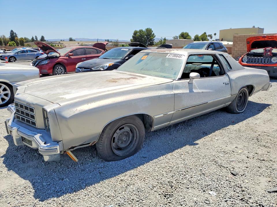 61186646 :رقم المزاد ، 1H57L7Z452500 vin ، 1977 Chev Monte Carlo مزاد بيع
