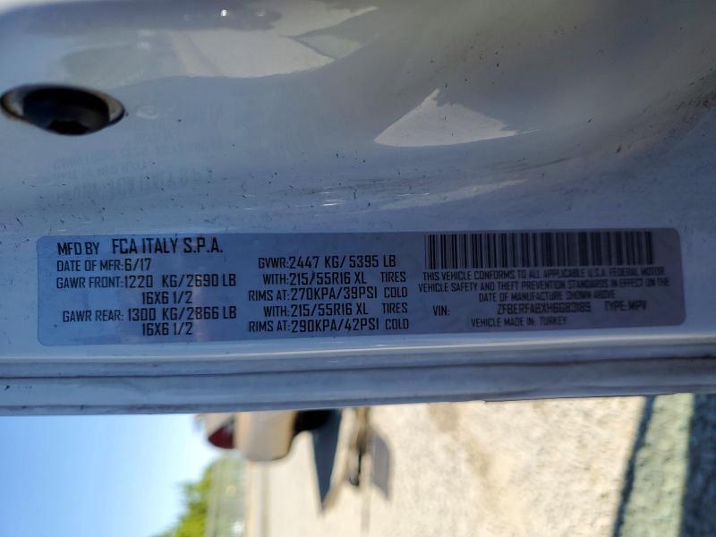 61593836 :رقم المزاد ، ZFBERFABXH6G83189 vin ، 2017 Ram Promaster City مزاد بيع