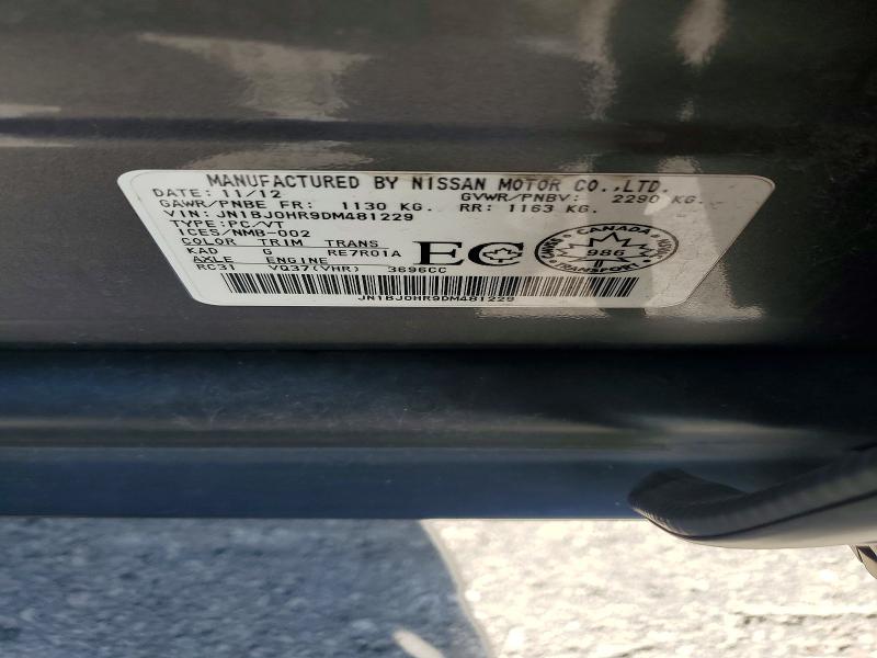 Продажа на аукционе авто 2013 Infiniti Ex37, vin: JN1BJ0HR9DM481229, номер лота: 61867586