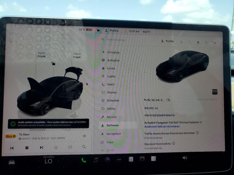 60759006 :رقم المزاد ، 5YJ3E1EA0PF459479 vin ، 2023 Tesla Model 3 مزاد بيع