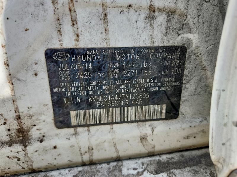 Продажа на аукционе авто 2015 Hyundai Sonata Hybrid, vin: KMHEC4A47FA123895, номер лота: 59388306