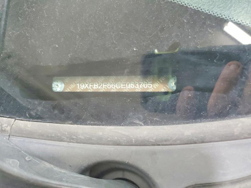 62126026 :رقم المزاد ، 19XFB2F56CE053705 vin ، 2012 Honda Civic مزاد بيع