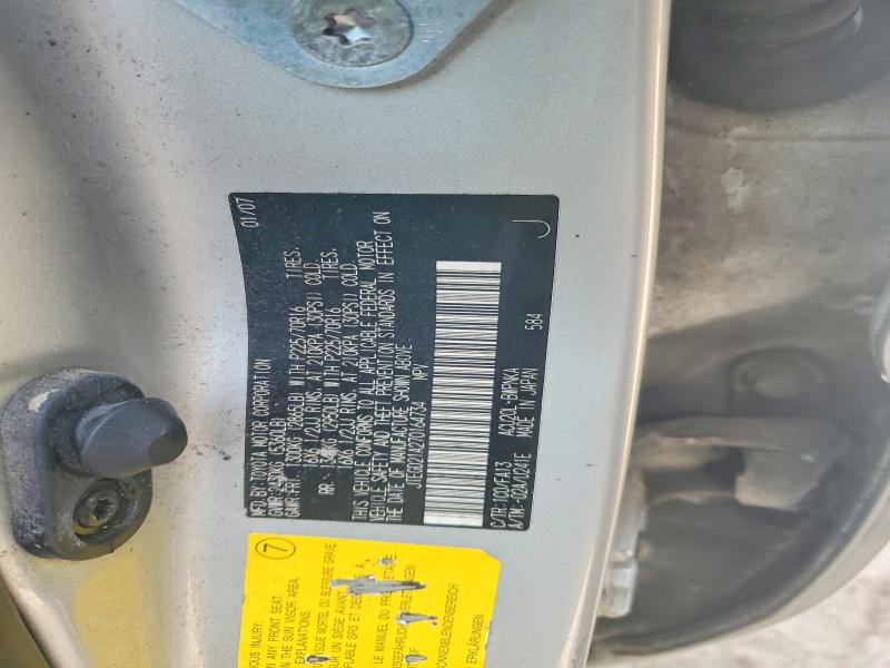 Aukcja sprzedaży 2007 Toyota Highlander, vin: JTEGD21A270164734, numer aukcji: 62947266