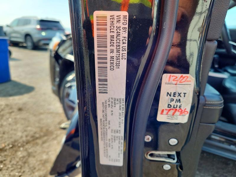 Продаж на аукціоні авто 2021 Jeep Compass, vin: 3C4NJCEB3MT597331, номер лоту: 61197366