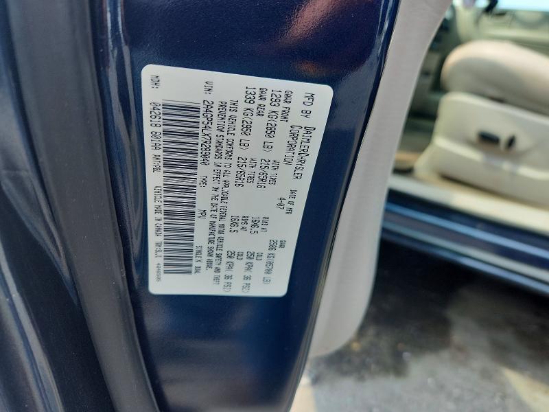 61960206 :رقم المزاد ، 2A4GP54LX7R289040 vin ، 2007 Chrysler Town & Country مزاد بيع