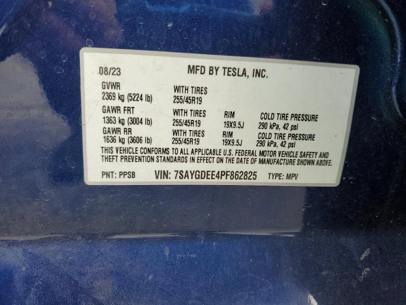 Aukcja sprzedaży 2023 Tesla Model Y, vin: 7SAYGDEE4PF862825, numer aukcji: 62171656