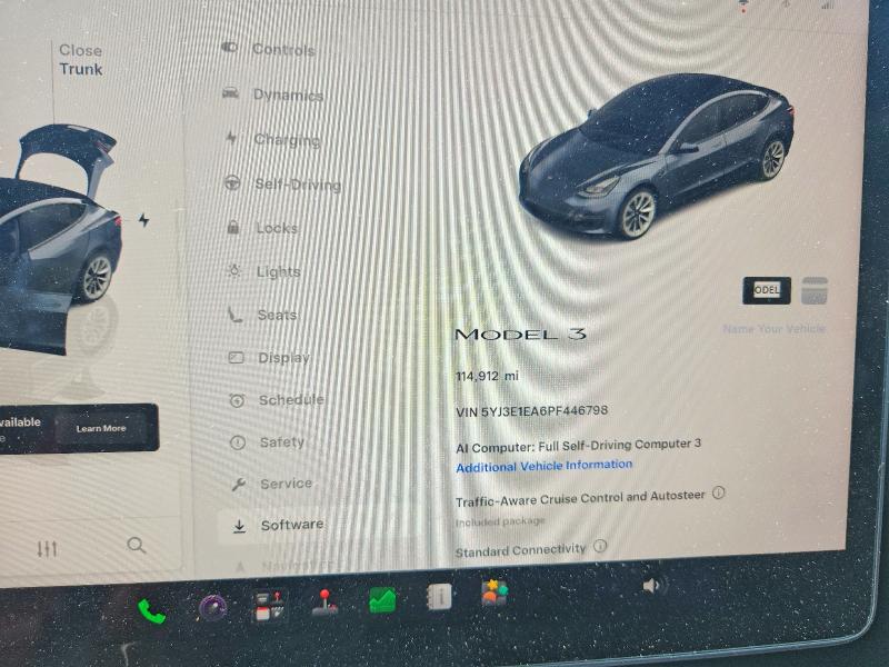 Aukcja sprzedaży 2023 Tesla Model 3, vin: 5YJ3E1EA6PF446798, numer aukcji: 62210876