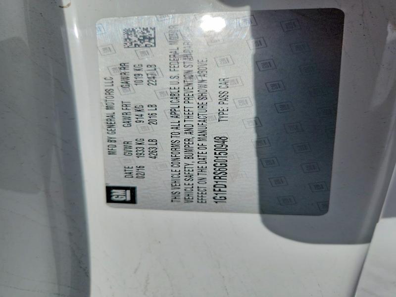 Продаж на аукціоні авто 2016 Chevrolet Camaro, vin: 1G1FD1RS6G0150948, номер лоту: 60710996