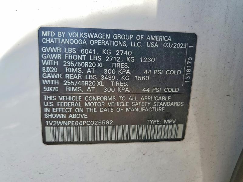 Aukcja sprzedaży 2023 Volkswagen Id.4, vin: 1V2WNPE86PC025592, numer aukcji: 61065496