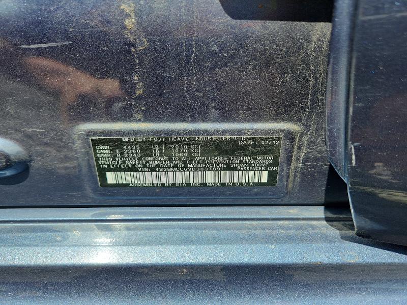 77250385 :رقم المزاد ، 4S3BMCC69D3037891 vin ، 2013 Subaru Legacy مزاد بيع