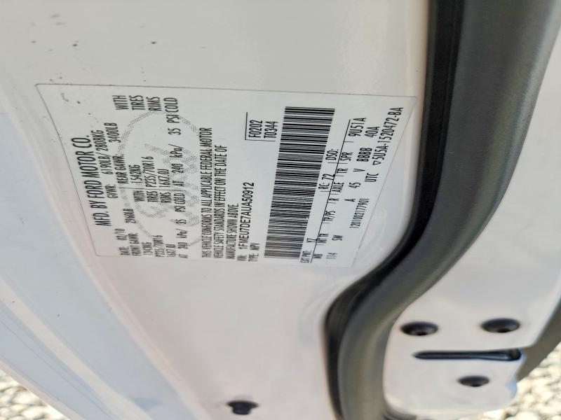 2010 Ford Explorer მანქანა იყიდება აუქციონზე, vin: 1FMEU7DE7AUA50912, აუქციონის ნომერი: 60646076