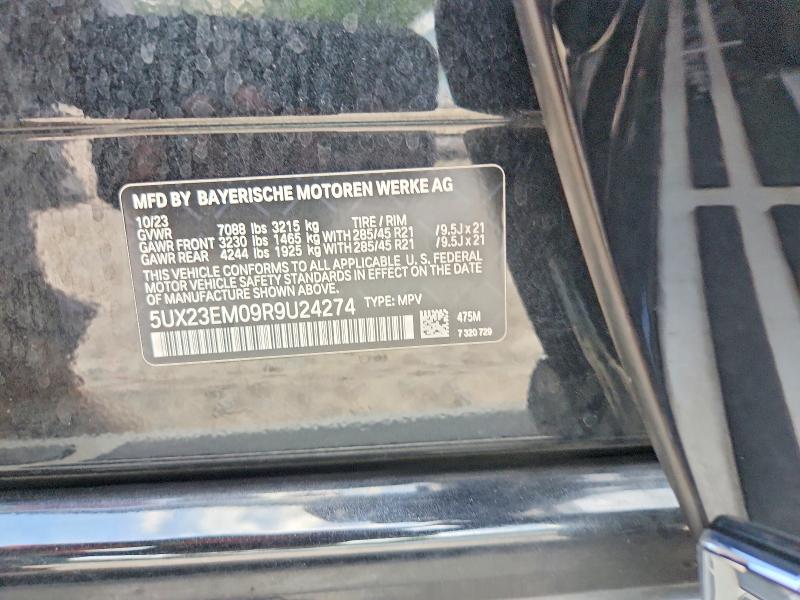 Aukcja sprzedaży 2024 Bmw X7, vin: 5UX23EM09R9U24274, numer aukcji: 60834866