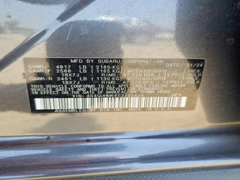 Продаж на аукціоні авто 2025 Subaru Crosstrek, vin: 4S4GUHM68S3705626, номер лоту: 61587816