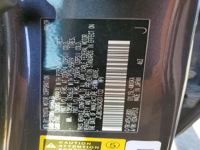 Aukcja sprzedaży 2010 Lexus Rx, vin: JTJBC1BA3A2011122, numer aukcji: 60927376