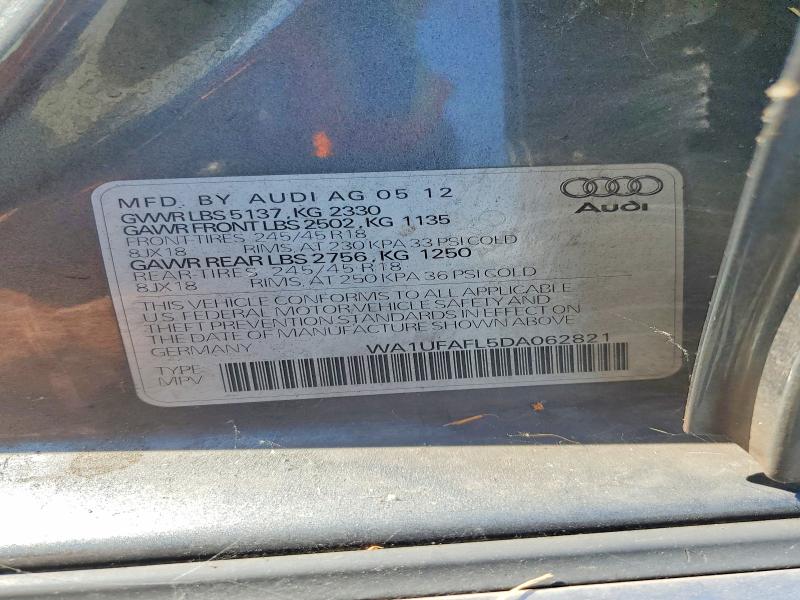 Aukcja sprzedaży 2013 Audi A4 Allroad, vin: WA1UFAFL5DA062821, numer aukcji: 59339386