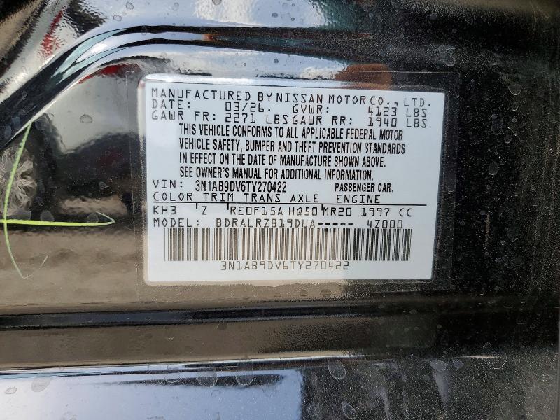 Aukcja sprzedaży 2026 Nissan Sentra, vin: 3N1AB9DV6TY270422, numer aukcji: 59866576