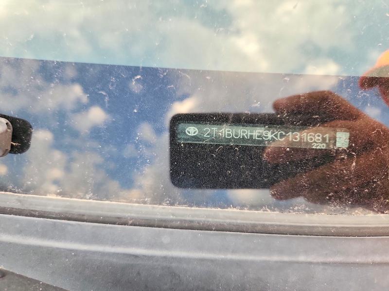 Aukcja sprzedaży 2019 Toyota Corolla, vin: 2T1BURHE9KC131681, numer aukcji: 63131676