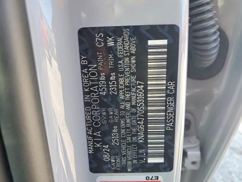 Продажа на аукционе авто 2025 Kia K5, vin: KNAG64J70S5316047, номер лота: 61951796