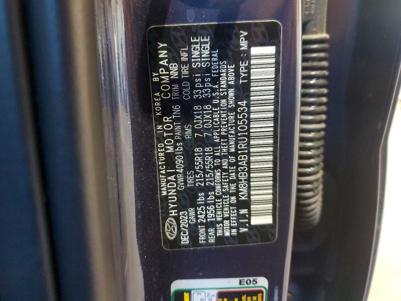 Aukcja sprzedaży 2024 Hyundai Kona, vin: KM8HB3AB1RU105534, numer aukcji: 63501156