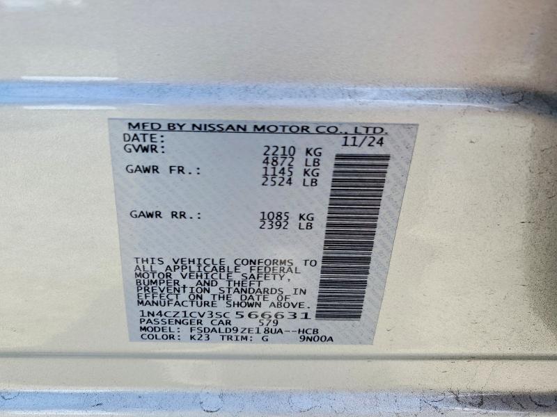 Aukcja sprzedaży 2025 Nissan Leaf, vin: 1N4CZ1CV3SC566631, numer aukcji: 60880126