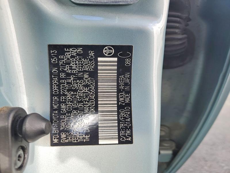 Продажа на аукционе авто 2013 Toyota Prius, vin: JTDKN3DU4D5646207, номер лота: 60132636