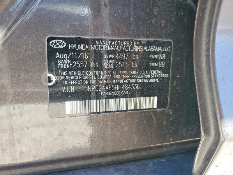 Aukcja sprzedaży 2017 Hyundai Sonata, vin: 5NPE24AF5HH484336, numer aukcji: 61055296