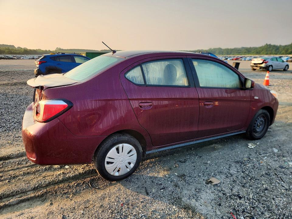 61955756 :رقم المزاد ، ML32FUFJ8NHF06706 vin ، 2022 Mitsubishi Mirage مزاد بيع